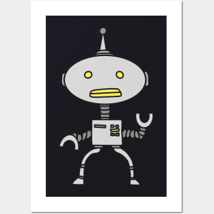 Robot retro Science-Fiction Comic Posters and Art